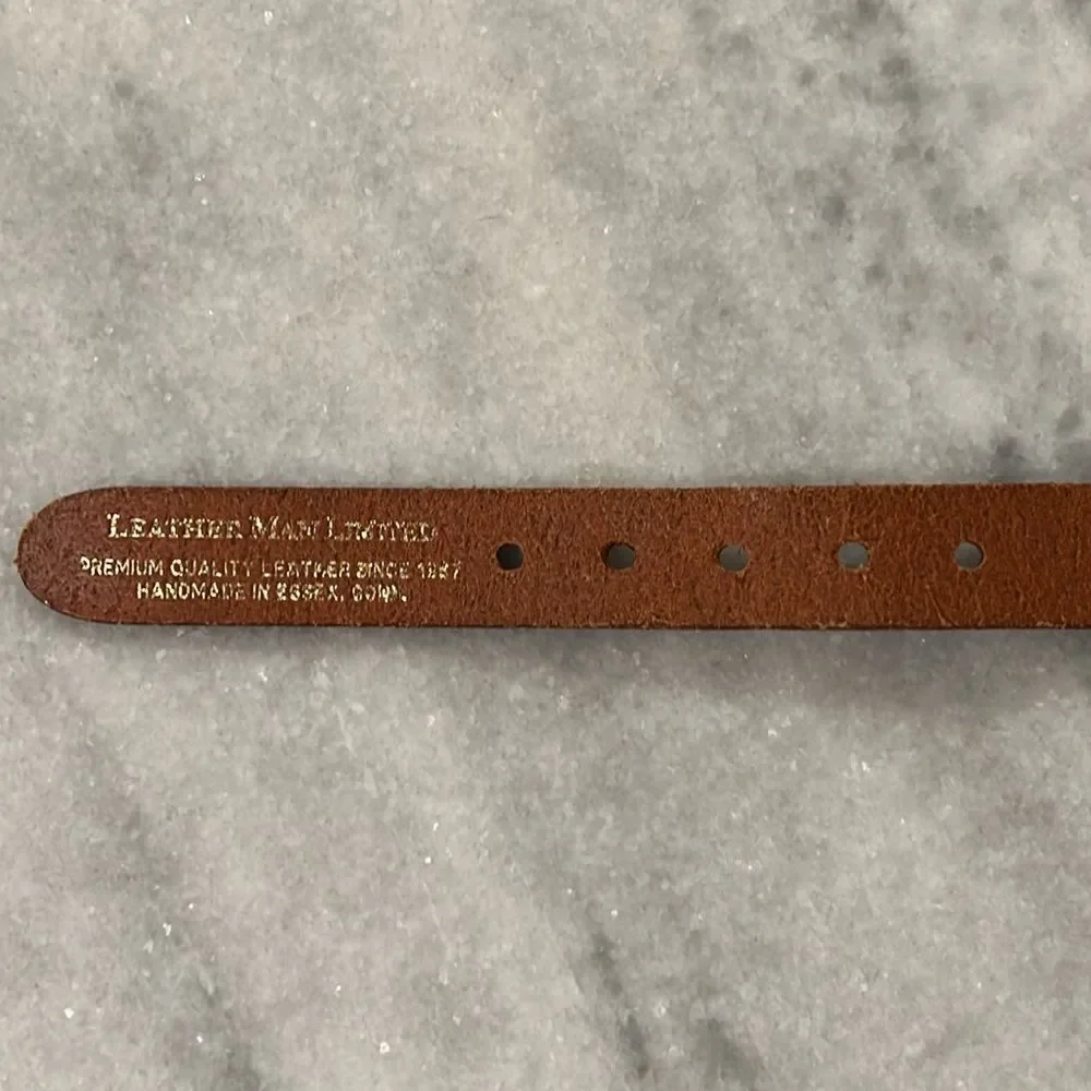 Leather Man Ltd Nautical Flag Embroidered Belt size 28